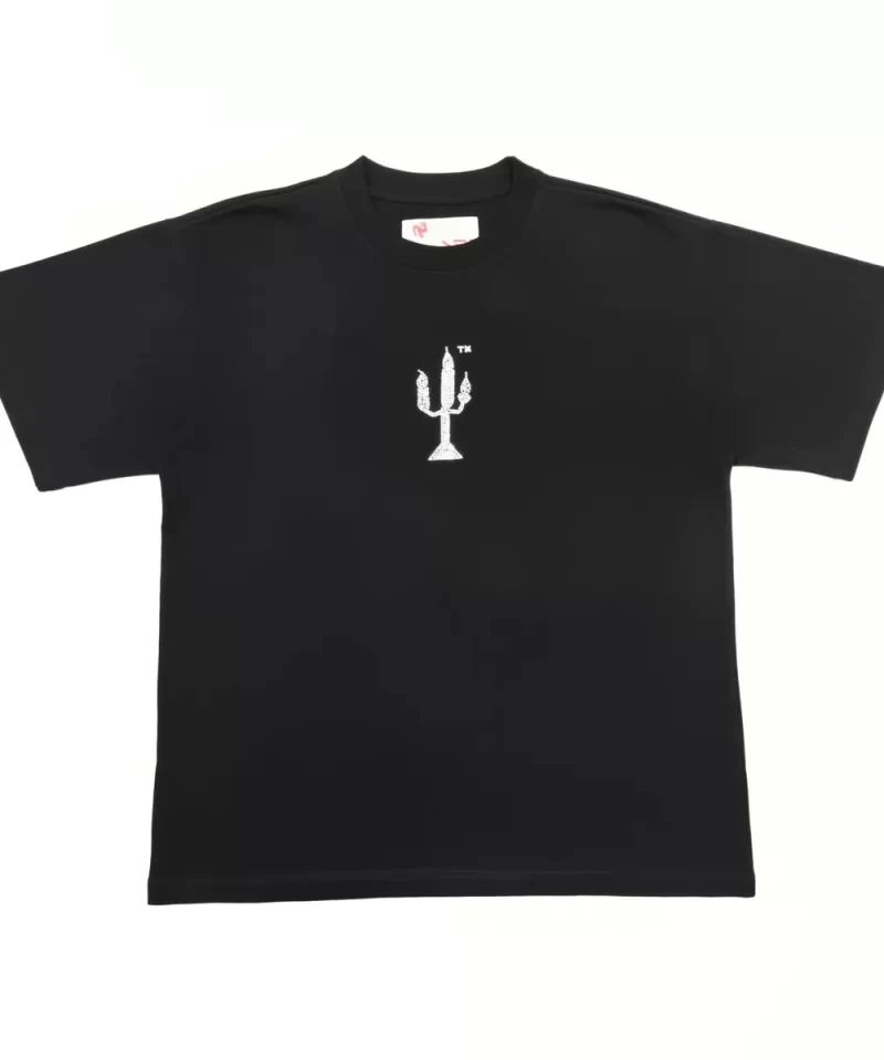 Sp5der Black Rhinestone Graphic Tee - Premium Cotton Streetwear T-Shirt