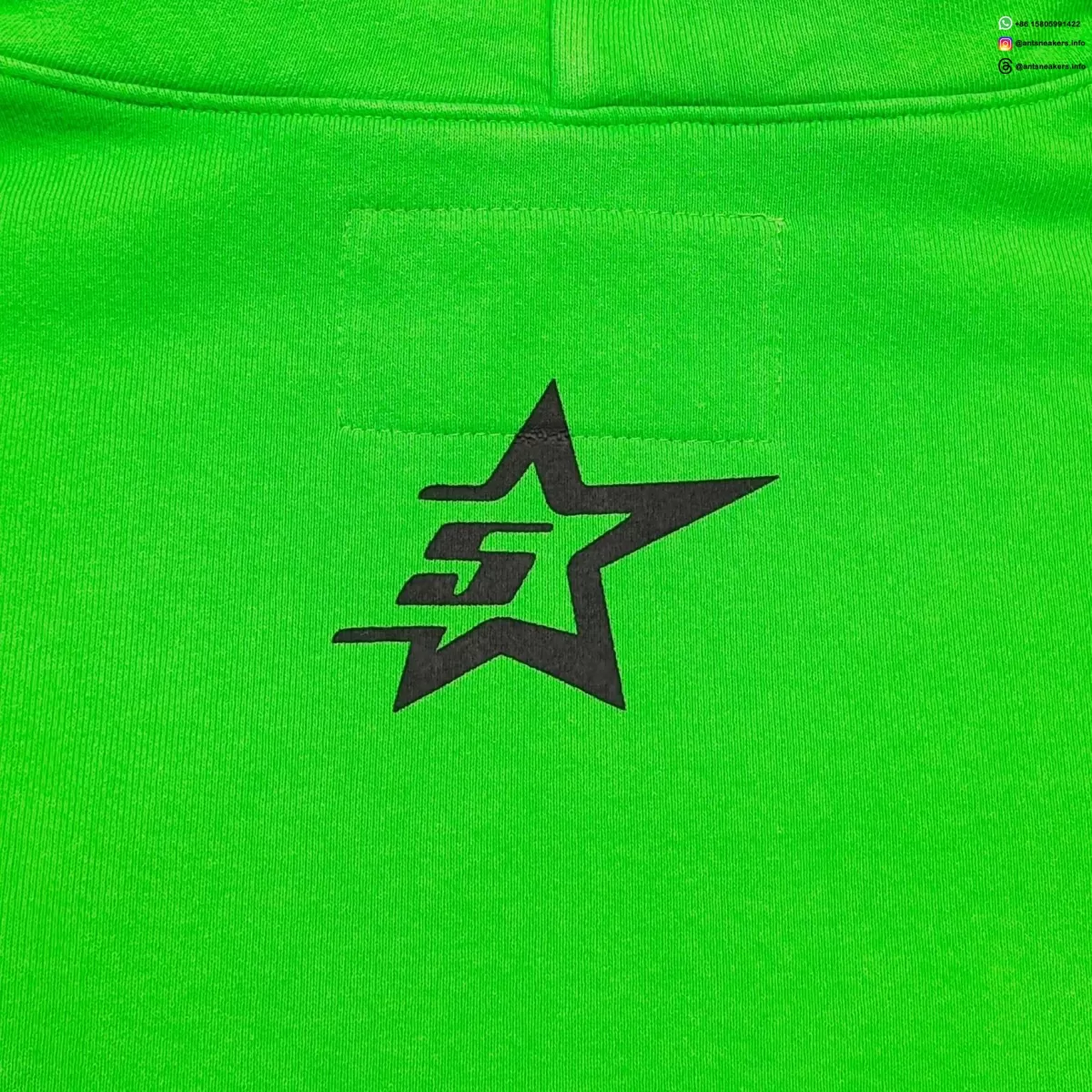 Sp5der Green Rhinestone V2 Hoodie | 420G Heavy Fleece