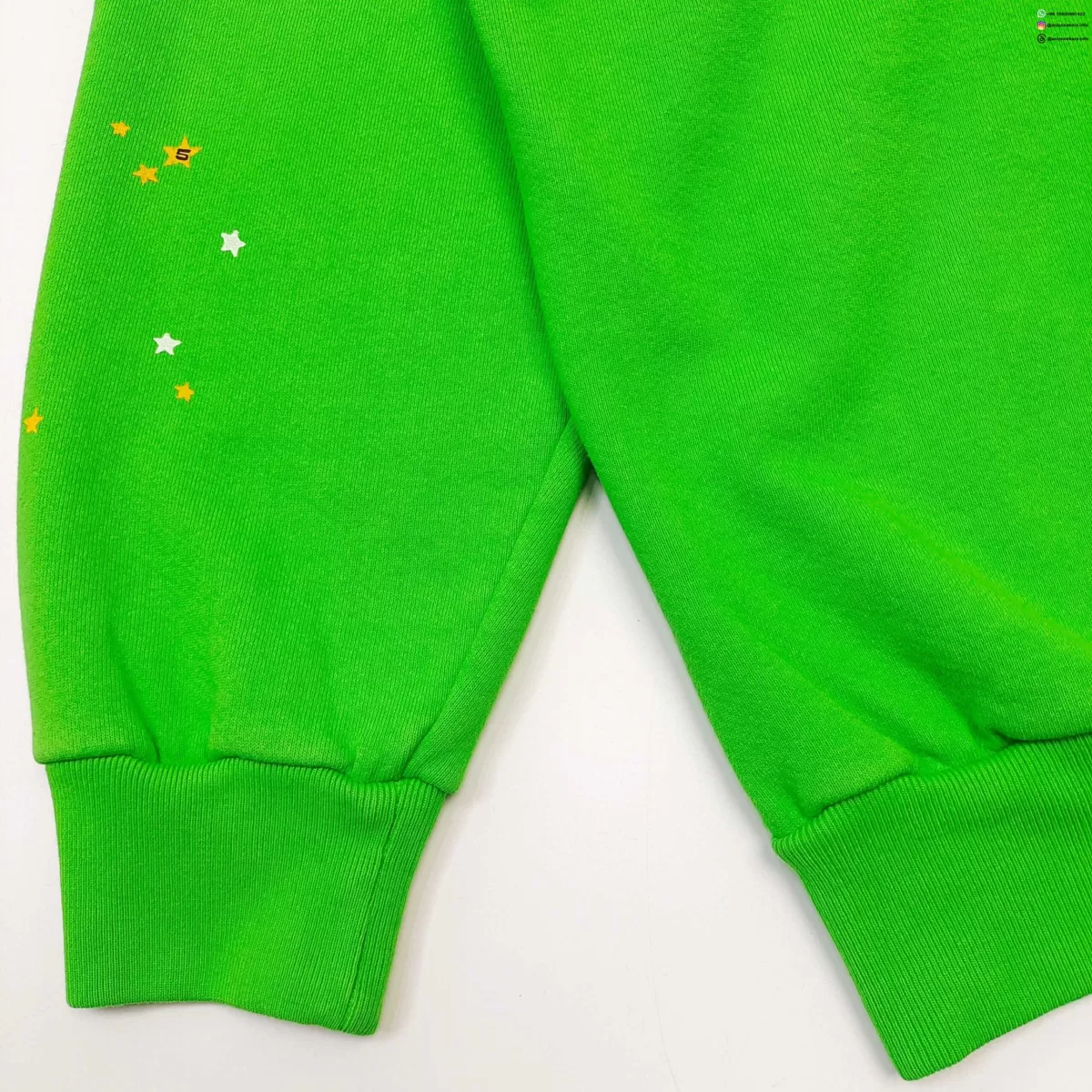 Sp5der Green Rhinestone V2 Hoodie | 420G Heavy Fleece