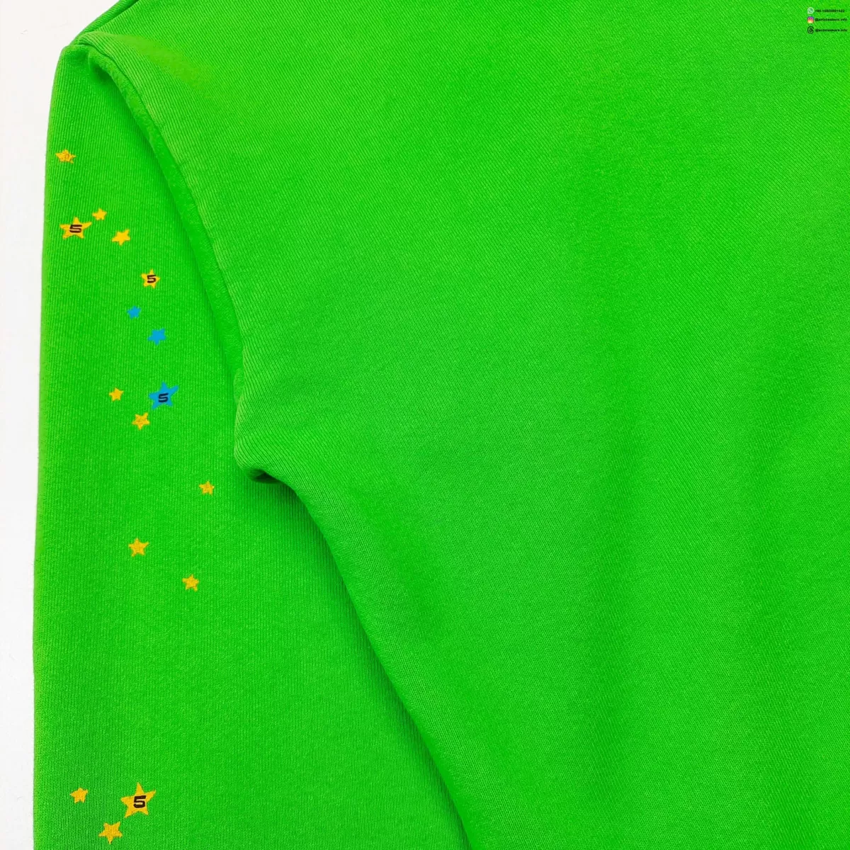 Sp5der Green Rhinestone V2 Hoodie | 420G Heavy Fleece