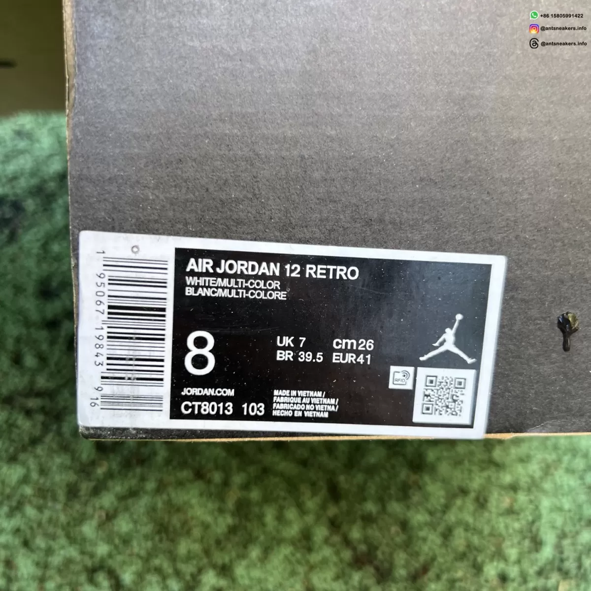 Air Jordan 12 'Bucks' CT8013-103 Sneakers Running Shoes