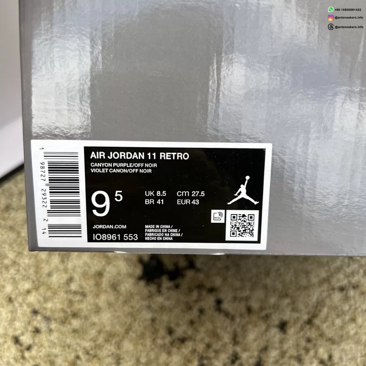 Air Jordan 11 Retro 'Mojave' IO8961-553