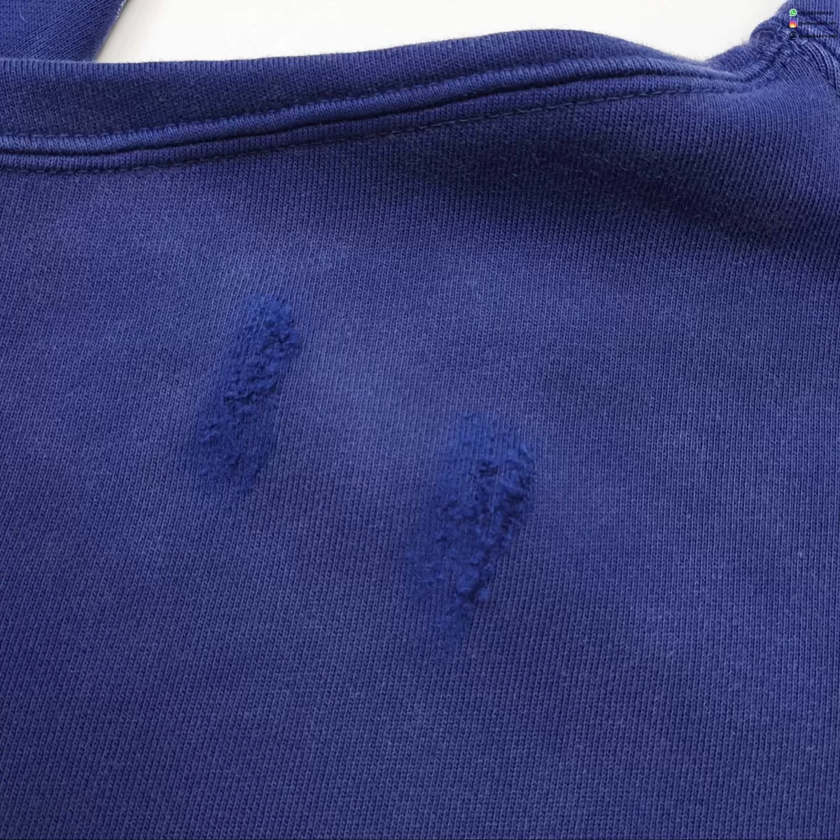Gallery Dept Chateau Ranch Hand-Painted Blue Hoodie - Vintage Garment Dyed Pullover
