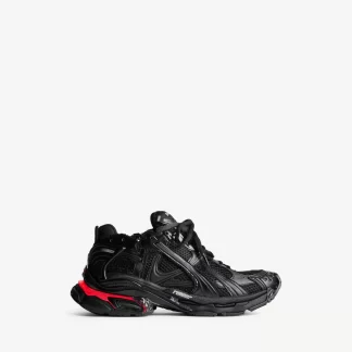 Balenciaga Men's Runner Led Sneaker in Black 853225 WRNLD 1000