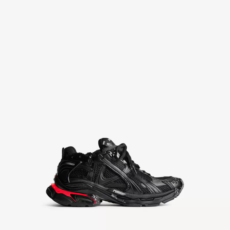 Balenciaga Men's Runner Led Sneaker in Black 853225 WRNLD 1000