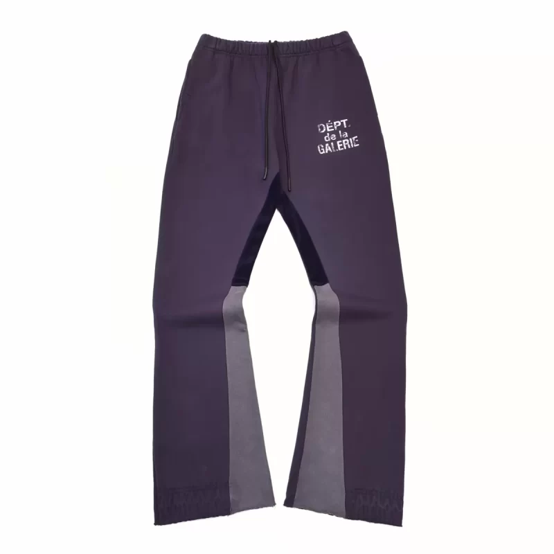 Gallery Dept Blue Patchwork Sweatpants – 420g Heavyweight Deconstructed Streetwear Pants