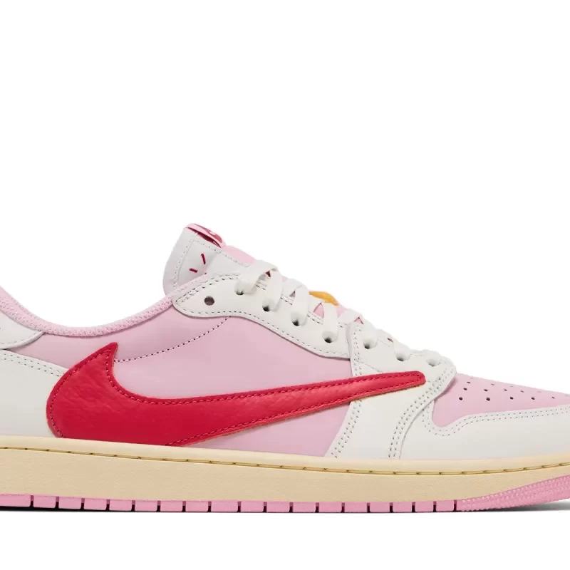 Travis Scott x Air Jordan 1 Retro Low OG 'Sail Tropical Pink' IQ7604-101