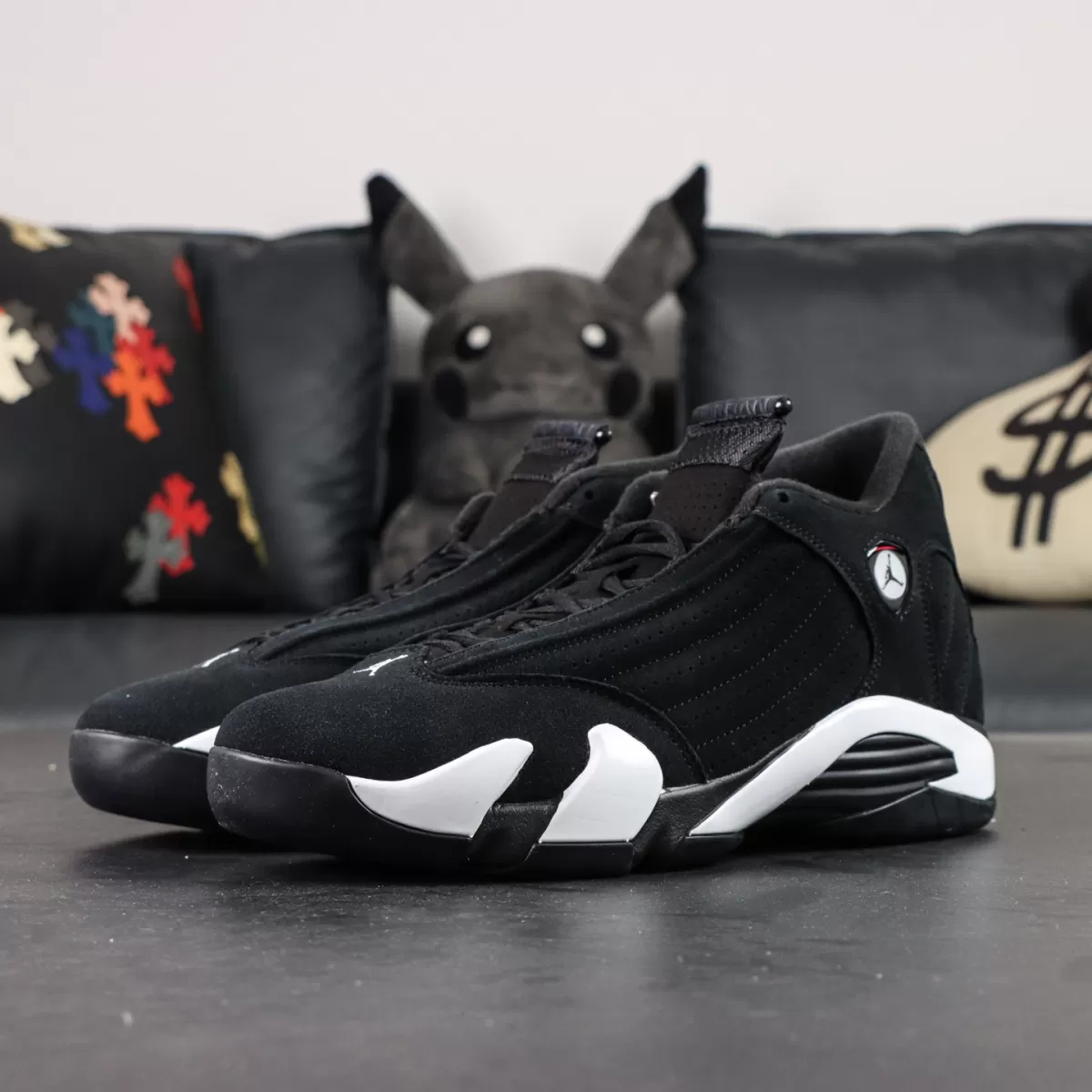 Air Jordan 14 Retro 'Black White' 487471-016