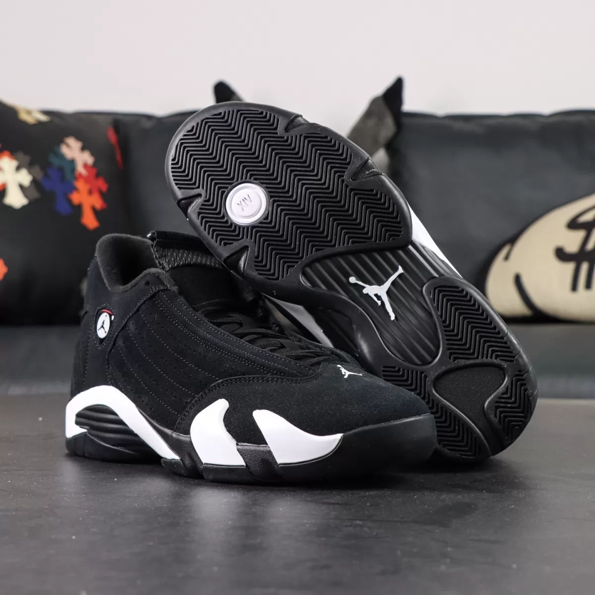 Air Jordan 14 Retro 'Black White' 487471-016