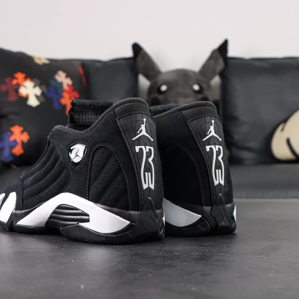 Air Jordan 14 Retro 'Black White' 487471-016