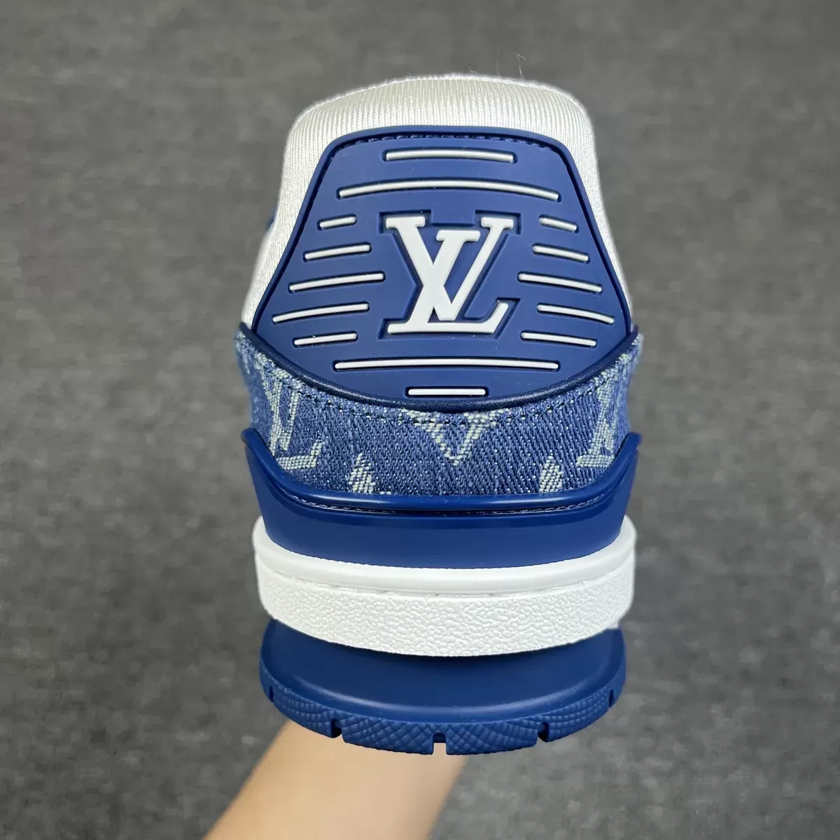 Louis Vuitton Wmns Trainer 'Monogram Denim - Light Blue' 1AC2AN